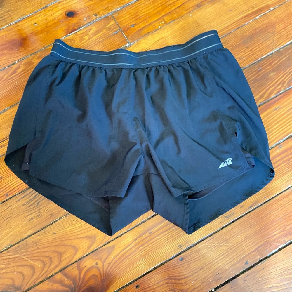 Avia Black Running Shorts with Bike Liner Size Medium
